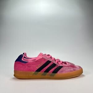 Adidas Gazelle Indoor Pink Navy Blue Retro Suede Sneakers IE7002 Women's Size 7